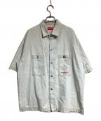 KENZOケンゾー）の古着「Signature Short Sleeve Shirt」｜インディゴ