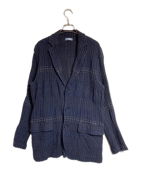 plantation（プランテーション）plantation (プランテーション) S BIZENガンジーWAVEジャケット ネイビー サイズ:XLの古着・服飾アイテム