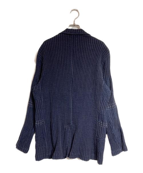 plantation（プランテーション）plantation (プランテーション) S BIZENガンジーWAVEジャケット ネイビー サイズ:XLの古着・服飾アイテム