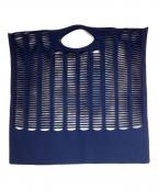 GOOD GOODS ISSEY MIYAKEグッドグッズ イッセイミヤケ）の古着「MOKKOハンドバッグ」｜ネイビー