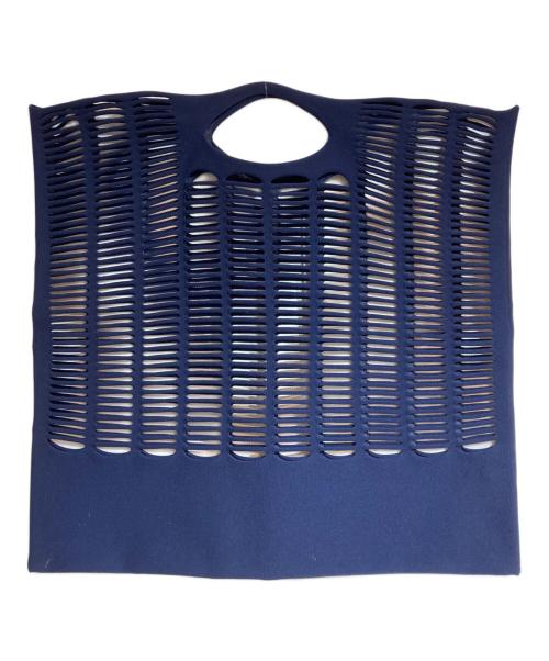 GOOD GOODS ISSEY MIYAKE（グッドグッズ イッセイミヤケ）GOOD GOODS ISSEY MIYAKE (グッドグッズ イッセイミヤケ) MOKKOハンドバッグ ネイビーの古着・服飾アイテム