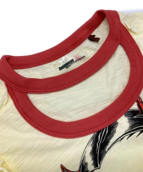 Heaven by Marc Jacobs（ヘブンバイマークジェイコブス）Heaven by Marc Jacobs (ヘブンバイマークジェイコブス) KIKO KOSTADINOV (キコ・コスタディノフ) BIB BABY TEE イエロー サイズ:Mの古着・服飾アイテム