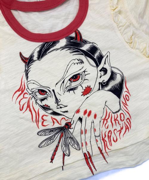 Heaven by Marc Jacobs（ヘブンバイマークジェイコブス）Heaven by Marc Jacobs (ヘブンバイマークジェイコブス) KIKO KOSTADINOV (キコ・コスタディノフ) BIB BABY TEE イエロー サイズ:Mの古着・服飾アイテム