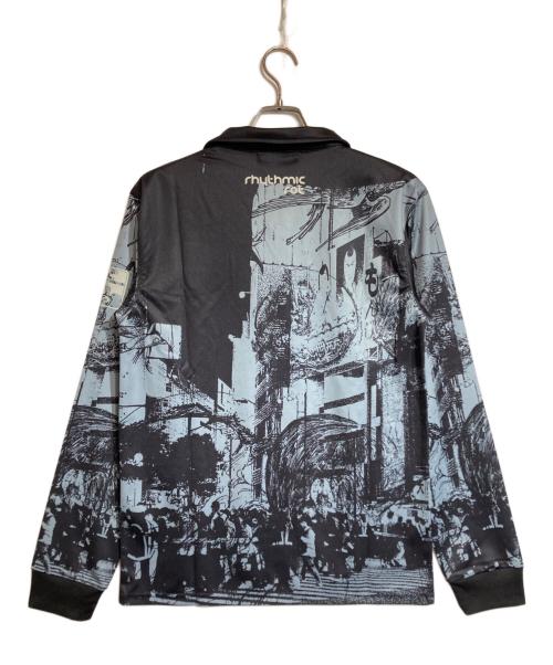 PARANOID（パラノイド）PARANOID (パラノイド) L/S Game Shirts ブラック×ブルー サイズ:Mの古着・服飾アイテム