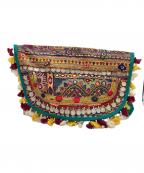 UNDERCOVERアンダーカバー）の古着「民族柄転写プリントメッセンジャーバッグ」｜グレー×イエロー