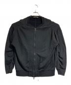 JIL SANDERジルサンダー）の古着「スウェットボンバージャケット」｜ブラック