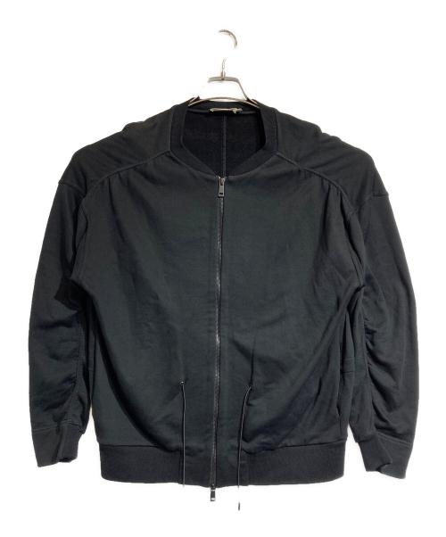 JIL SANDER（ジルサンダー）JIL SANDER (ジルサンダー) スウェットボンバージャケット ブラック サイズ:Ｍの古着・服飾アイテム