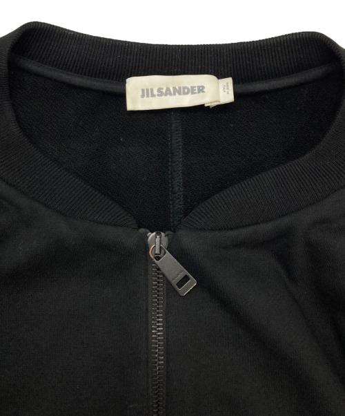 JIL SANDER（ジルサンダー）JIL SANDER (ジルサンダー) スウェットボンバージャケット ブラック サイズ:Ｍの古着・服飾アイテム