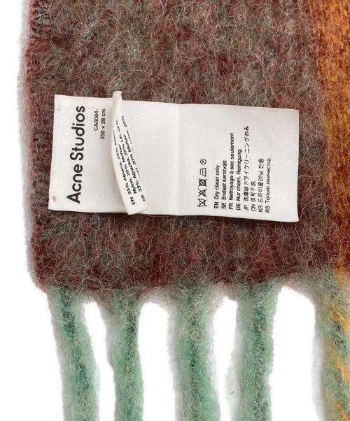 Acne studios（アクネ ストゥディオス）Acne studios (アクネ ストゥディオス) モヘアチェックマフラー マルチカラーの古着・服飾アイテム