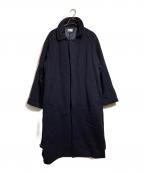 apartment Threeアパートメントスリー）の古着「Belted Oversized Coat」｜ネイビー