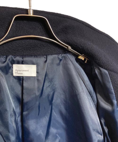 apartment Three（アパートメントスリー）Apartment Three (アパートメントスリー) Belted Oversized Coat ネイビー サイズ:1の古着・服飾アイテム