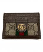 GUCCIグッチ）の古着「GGスプリームカードケース」｜ブラック