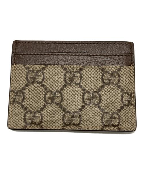 GUCCI（グッチ）GUCCI (グッチ) GGスプリームカードケース ブラックの古着・服飾アイテム