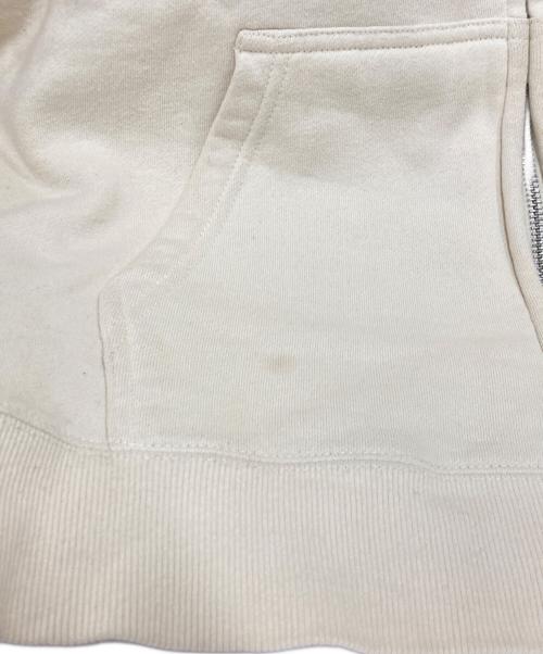 stussy（ステューシー）stussy (ステューシー) ロゴジップアップパーカー ベージュ サイズ:Ⅿの古着・服飾アイテム