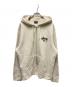 stussy（ステューシー）の古着「ロゴジップアップパーカー」｜ベージュ