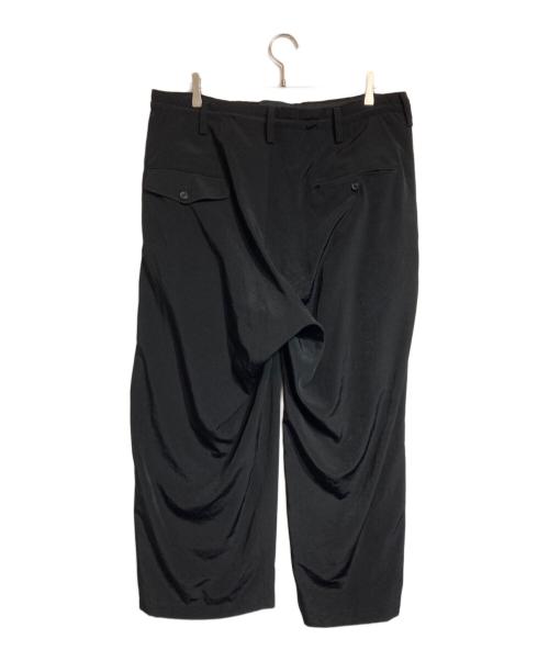 Yohji Yamamoto pour homme（ヨウジヤマモト プールオム）Yohji Yamamoto pour homme (ヨウジヤマモト プールオム) トリアセテートTUCK PANT ブラック サイズ:3の古着・服飾アイテム