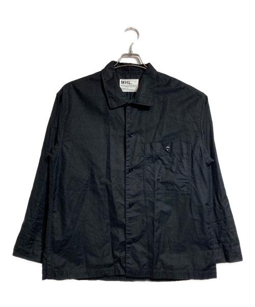 MHL（エムエイチエル）MHL (エムエイチエル) COTTON LINEN OXFORD ブラック サイズ:Lの古着・服飾アイテム