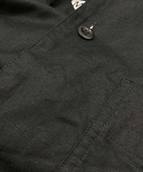 MHL（エムエイチエル）MHL (エムエイチエル) COTTON LINEN OXFORD ブラック サイズ:Lの古着・服飾アイテム