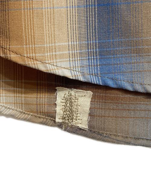 AURALEE（オーラリー）AURALEE (オーラリー) SUPER LIGHT WOOL CHECK SHIRT ブルー サイズ:4の古着・服飾アイテム