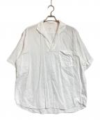 COMOLIコモリ）の古着「ベタシャンスキッパーシャツ」｜ホワイト