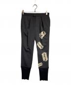 UNDERCOVERアンダーカバー）の古着「カッタープリント裾リブスラックス」｜グレー