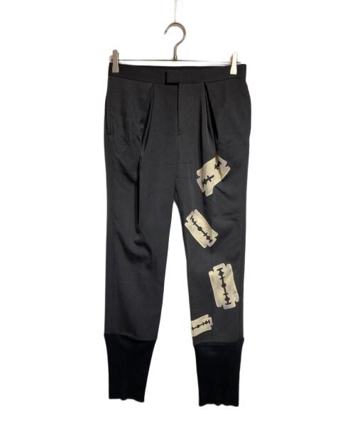 UNDERCOVER（アンダーカバー）UNDERCOVER (アンダーカバー) カッタープリント裾リブスラックス グレー サイズ:1の古着・服飾アイテム