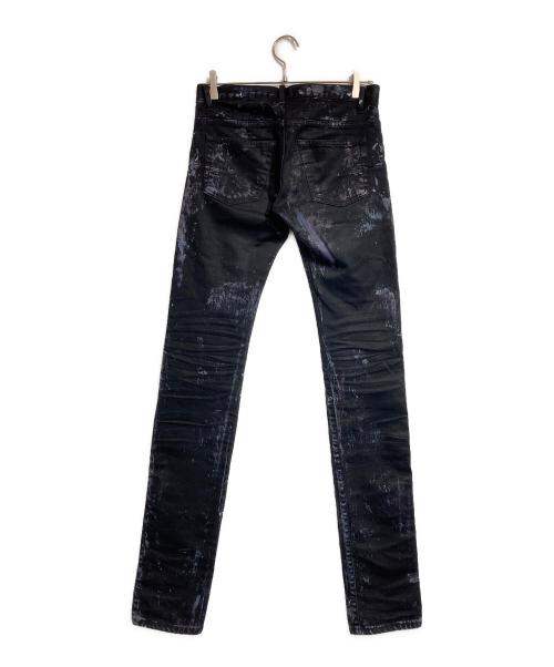 DIOR HOMME（ディオール オム）DIOR HOMME (ディオール オム) ペイントコーティングデニム ブラック サイズ:27の古着・服飾アイテム