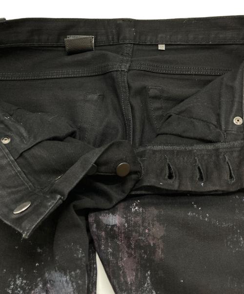 DIOR HOMME（ディオール オム）DIOR HOMME (ディオール オム) ペイントコーティングデニム ブラック サイズ:27の古着・服飾アイテム