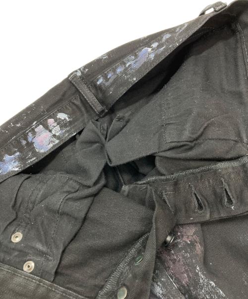 DIOR HOMME（ディオール オム）DIOR HOMME (ディオール オム) ペイントコーティングデニム ブラック サイズ:27の古着・服飾アイテム