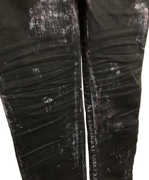 DIOR HOMME（ディオール オム）DIOR HOMME (ディオール オム) ペイントコーティングデニム ブラック サイズ:27の古着・服飾アイテム