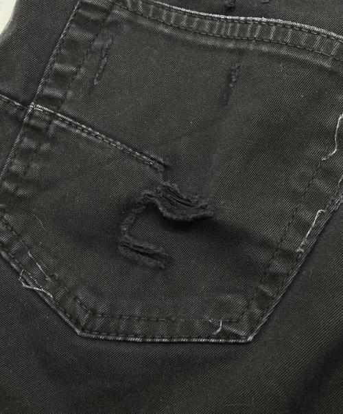 DIOR HOMME（ディオール オム）Dior Homme (ディオール オム) クラッシュリペアデニムパンツ ブラック サイズ:28の古着・服飾アイテム