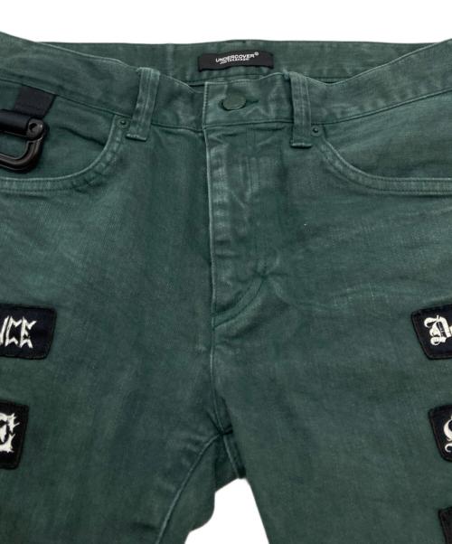 UNDERCOVER（アンダーカバー）UNDERCOVER (アンダーカバー) Joy Division (ジョイディビジョン) デニムパンツ グリーン サイズ:2の古着・服飾アイテム