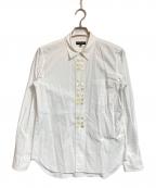 COMME des GARCONS HOMME PLUSコムデギャルソンオムプリュス）の古着「多重ボタンシャツ」｜ホワイト