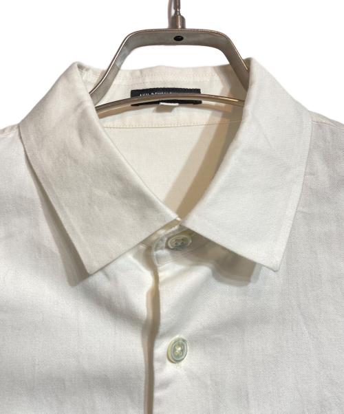 ANN DEMEULEMEESTER（アンドゥムルメステール）ANN DEMEULEMEESTER (アンドゥムルメステール) グラデーションロングシャツ ホワイト サイズ:XXSの古着・服飾アイテム