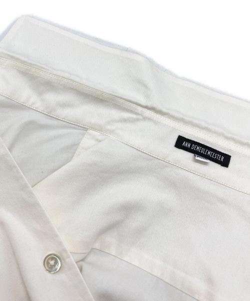 ANN DEMEULEMEESTER（アンドゥムルメステール）ANN DEMEULEMEESTER (アンドゥムルメステール) グラデーションロングシャツ ホワイト サイズ:XXSの古着・服飾アイテム