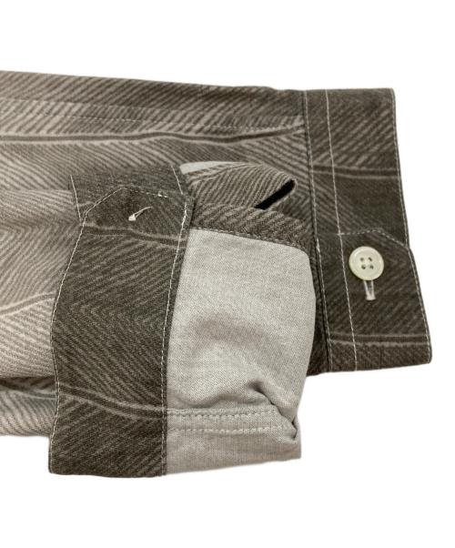 ANN DEMEULEMEESTER（アンドゥムルメステール）ANN DEMEULEMEESTER (アンドゥムルメステール) グラデーションロングシャツ ホワイト サイズ:XXSの古着・服飾アイテム