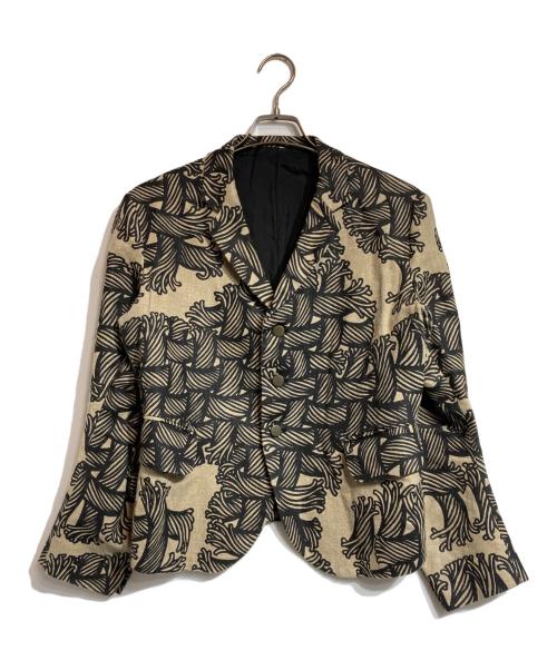 NEMETH（ネメス）NEMETH (ネメス) ロープ柄立体裁断ジャケット ブラウン サイズ:Sの古着・服飾アイテム