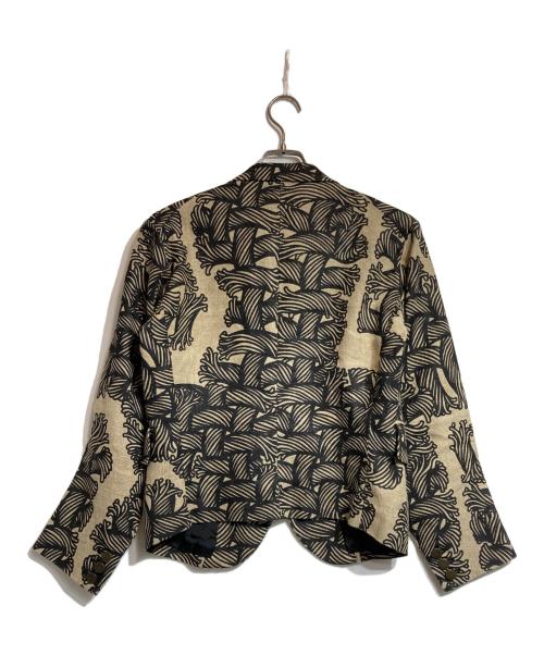 NEMETH（ネメス）NEMETH (ネメス) ロープ柄立体裁断ジャケット ブラウン サイズ:Sの古着・服飾アイテム