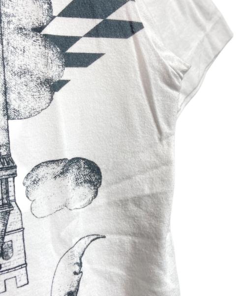 COMME des GARCONS HOMME PLUS（コムデギャルソンオムプリュス）COMME des GARCONS HOMME PLUS (コムデギャルソンオムプリュス) だまし絵Tee ホワイト サイズ:Sの古着・服飾アイテム