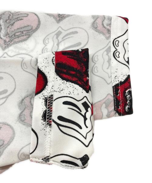 COMME des GARCONS HOMME PLUS（コムデギャルソンオムプリュス）COMME des GARCONS HOMME PLUS (コムデギャルソンオムプリュス) ROLLING STONES (ローリングストーンズ) リップ総柄カットソー ホワイト サイズ:Sの古着・服飾アイテム