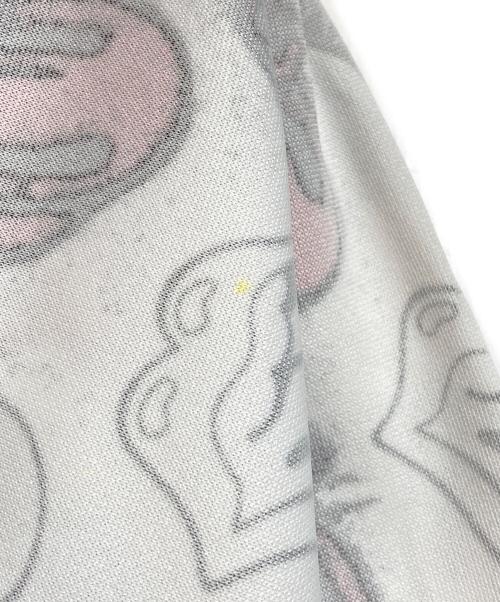 COMME des GARCONS HOMME PLUS（コムデギャルソンオムプリュス）COMME des GARCONS HOMME PLUS (コムデギャルソンオムプリュス) ROLLING STONES (ローリングストーンズ) リップ総柄カットソー ホワイト サイズ:Sの古着・服飾アイテム