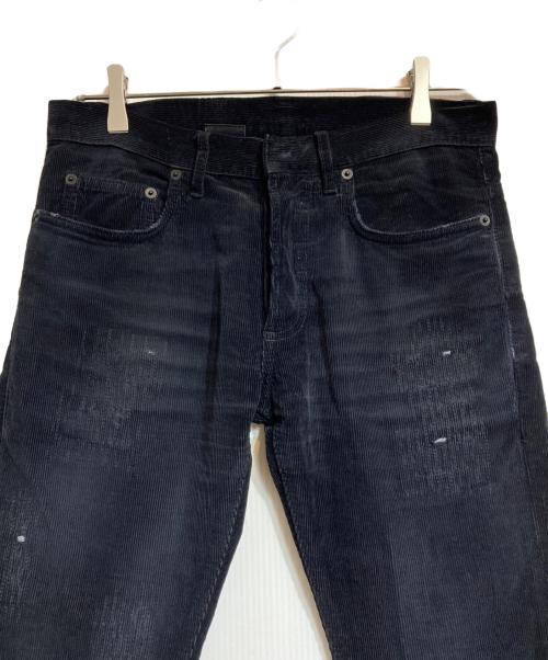 DIOR HOMME（ディオール オム）DIOR HOMME (ディオール オム) リペア加工コーデュロイパンツ ブラック サイズ:27の古着・服飾アイテム