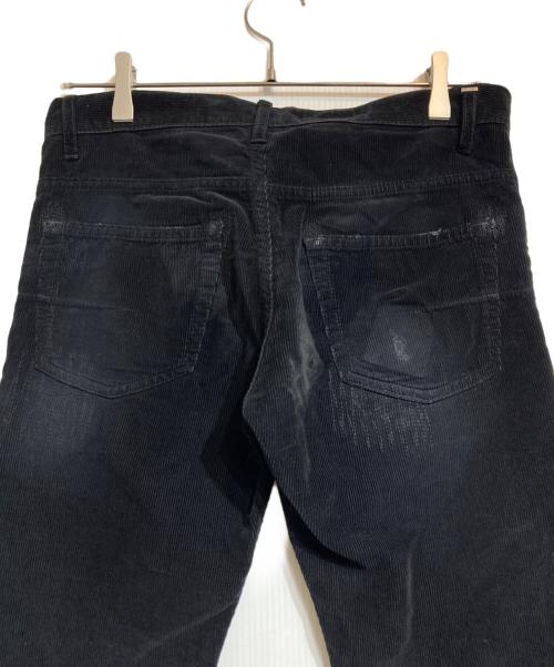 DIOR HOMME（ディオール オム）DIOR HOMME (ディオール オム) リペア加工コーデュロイパンツ ブラック サイズ:27の古着・服飾アイテム