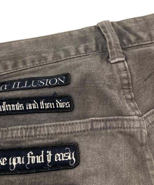 UNDERCOVER（アンダーカバー）UNDERCOVER (アンダーカバー) Joy Division (ジョイディビジョン) デニムパンツ グレー サイズ:2の古着・服飾アイテム