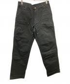 CarHarttカーハート）の古着「ダブルニーパンツ」｜ブラック