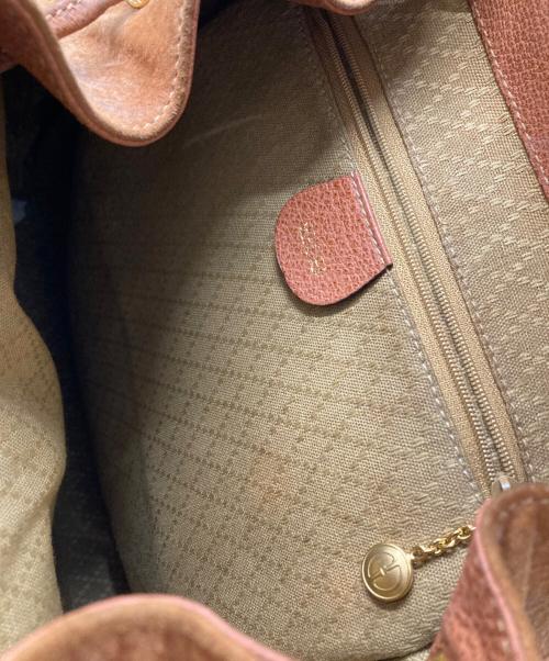 GUCCI（グッチ）GUCCI (グッチ) バンブー×スエードリュック ブラウンの古着・服飾アイテム