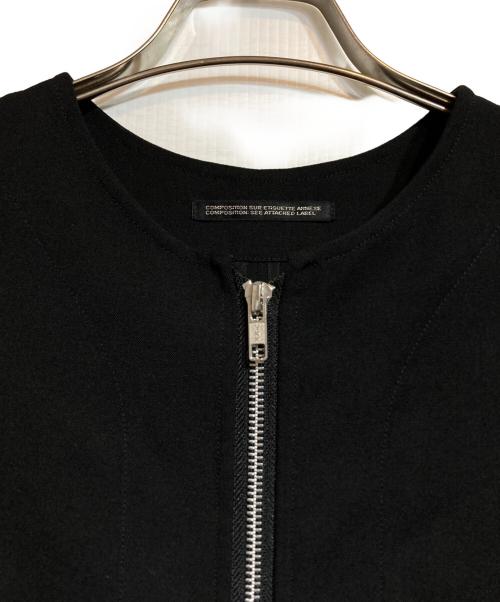 yohji yamamoto+noir（ヨウジヤマモトプリュスノアール）yohji yamamoto+Noir (ヨウジヤマモトプリュスノアール) GABARDINE F ZIP OPEN DRESS ブラック サイズ:1の古着・服飾アイテム