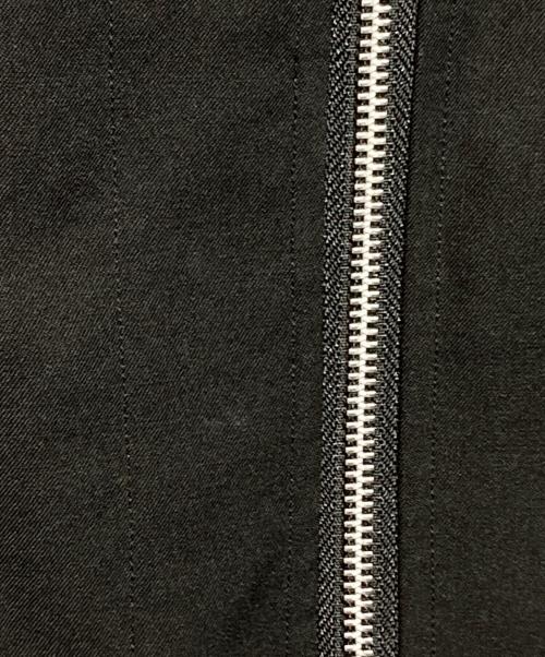 yohji yamamoto+noir（ヨウジヤマモトプリュスノアール）yohji yamamoto+Noir (ヨウジヤマモトプリュスノアール) GABARDINE F ZIP OPEN DRESS ブラック サイズ:1の古着・服飾アイテム