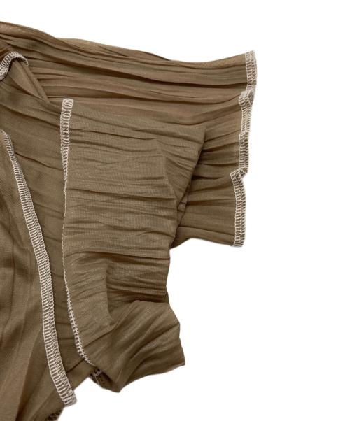 Y's（ワイズ）Y's (ワイズ) シアーシワ加工カットソー ベージュ サイズ:2の古着・服飾アイテム