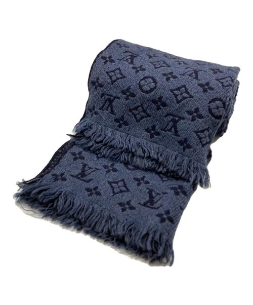 LOUIS VUITTON（ルイ ヴィトン）LOUIS VUITTON (ルイ ヴィトン) マフラー・モノグラム クラシック ネイビーの古着・服飾アイテム